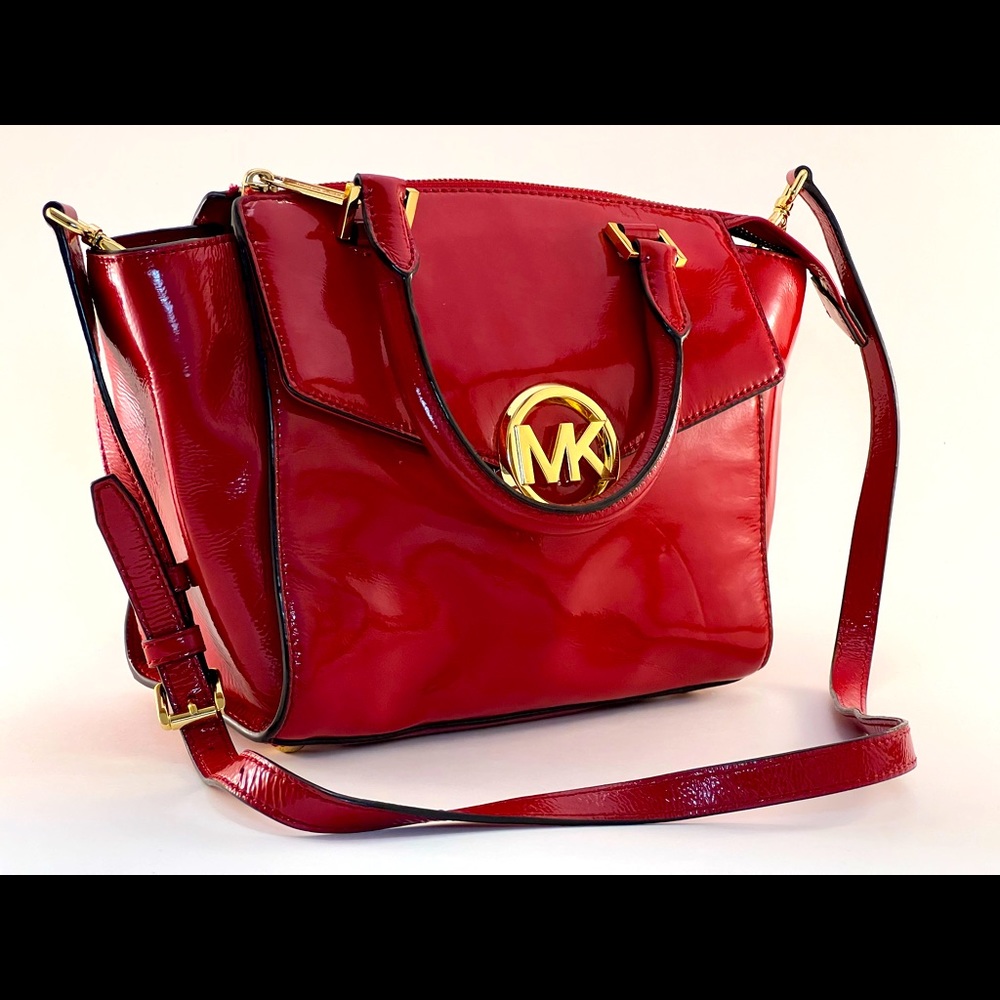 Michael Kors Red Patent Leather Purse